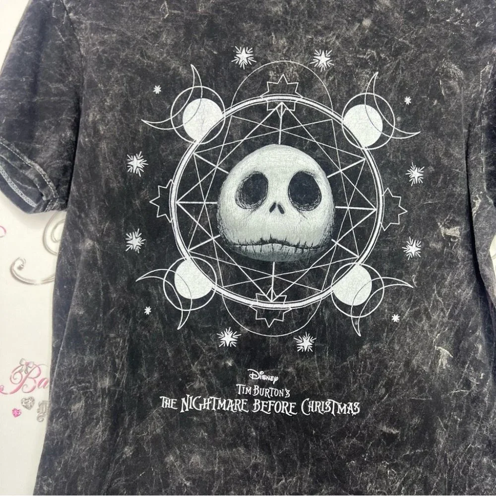 Disney Tim Burton’s nightmare before Christmas jack skeltoon distressed tshirt - Picture 4 of 5
